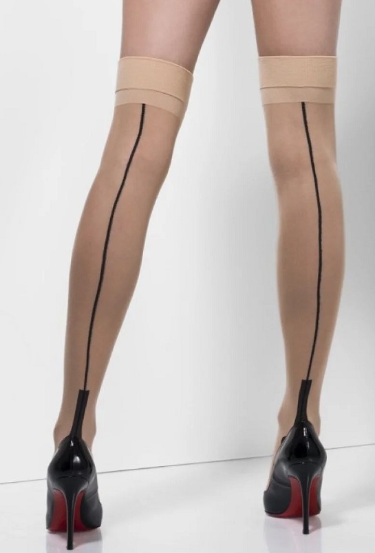 Fever - Secretary Stockings w Arrows - Beige - O/S 照片
