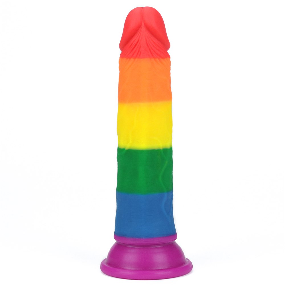 Lovetoy - 7" Prider Dildo - Rainbow photo-6