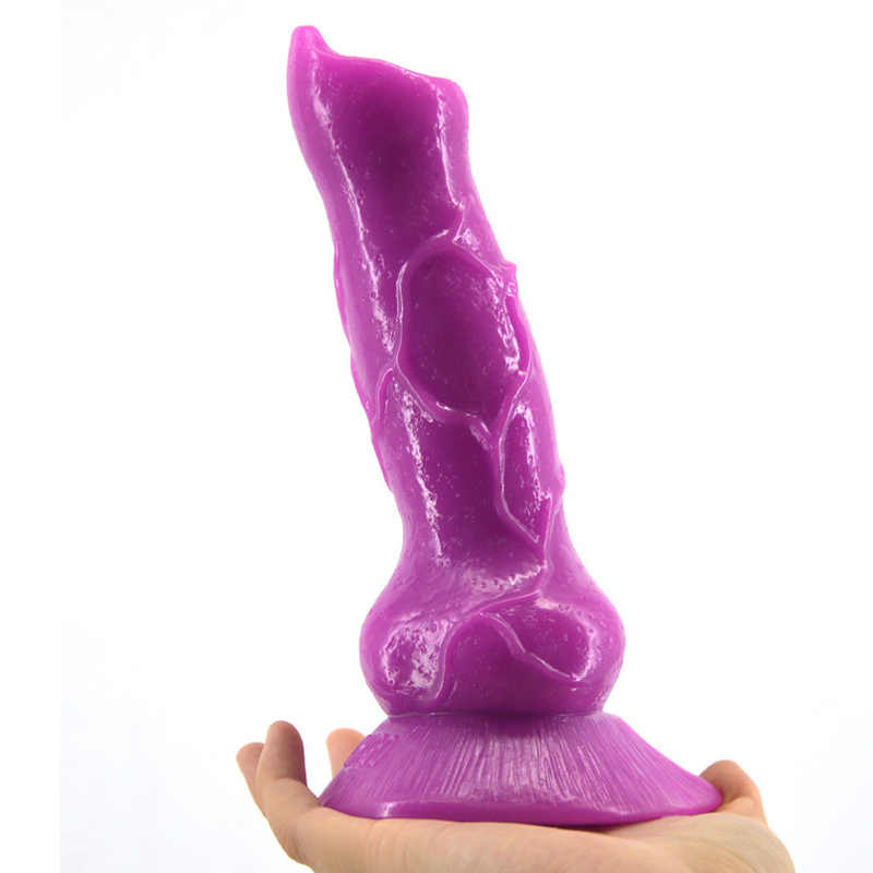 Wolf dildo massage tool, environmental healthy, easy clean, ... FAAK - Wolf Dildo - Purple photo-3