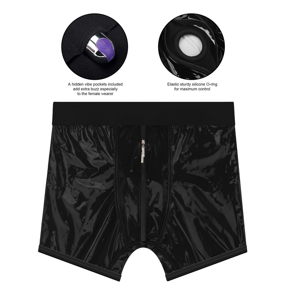Introducing the "Chic Strap-On shorts" - an innova... Lovetoy - Chic Strap-On Shorts - Black - XS/S photo-13