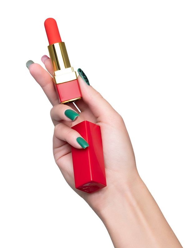 Not every lipstick in a lady's purse is able to give rea... Flovetta - Pansies Lipstick Vibrator - Red photo-2