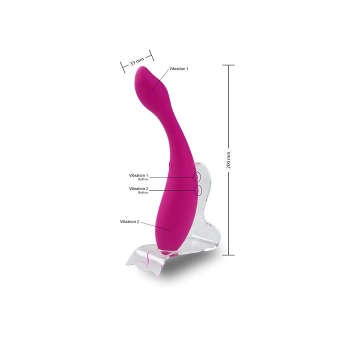 Famous for its slightly curved and sensual shape, the Mute S... Swan - The Mute Swan Vibrator - Pink photo-8