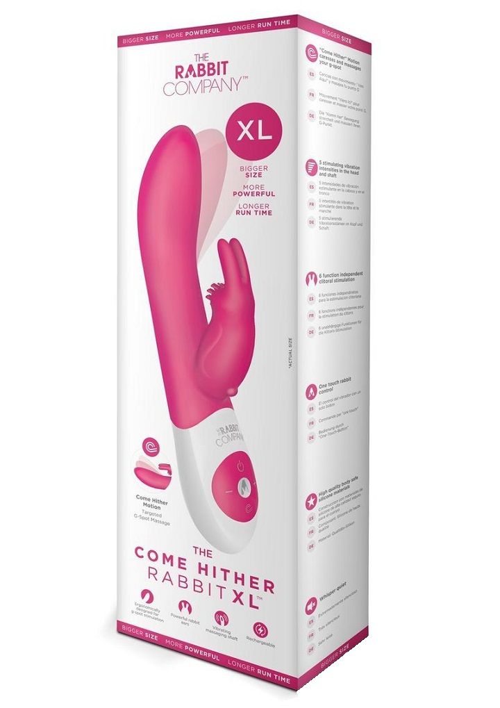 The Come Hither Rabbit's unique motion caresses and mass... TRC - The Come Hither Rabbit XL - Hot Pink photo-2