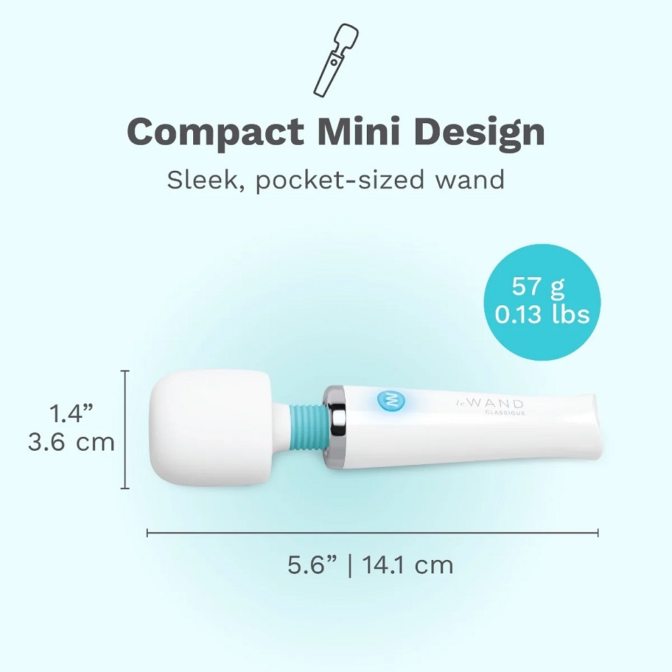 Le Wand - Classique Mini Vibro Massager - White photo-7