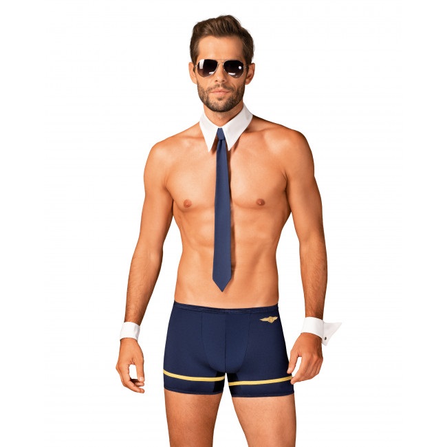 Obsessive - Pilotman Set - Blue - L/XL photo