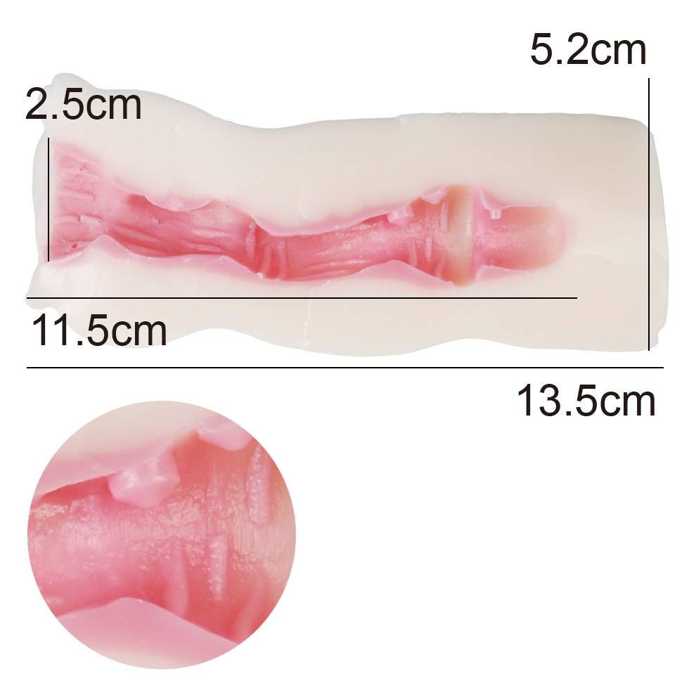 This super soft, skin-colored masturbator is based on the pu... KingToy - Tia's Onaho Masturbator photo-5