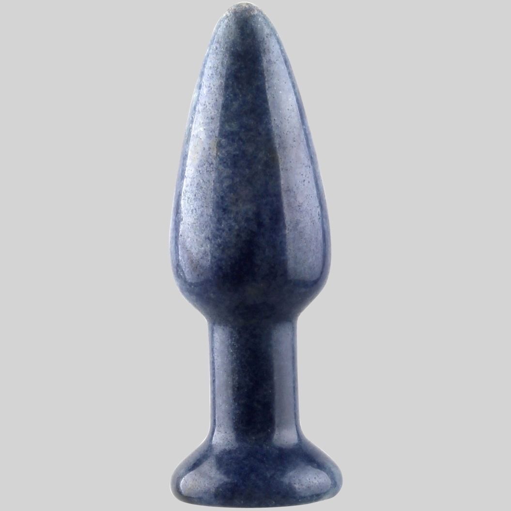 Aventurine is a form of quartz, characterised by its translu... Allwell - Natural stone Anal Plug - Blue Aventurine photo