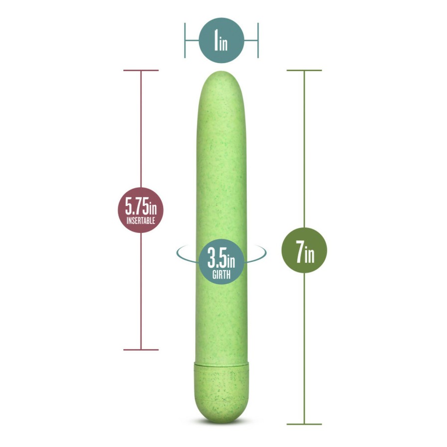 This pleasure-packed petite vibe is crafted from Biofeel, a ... Gaia - Eco Vibe - Green photo-5