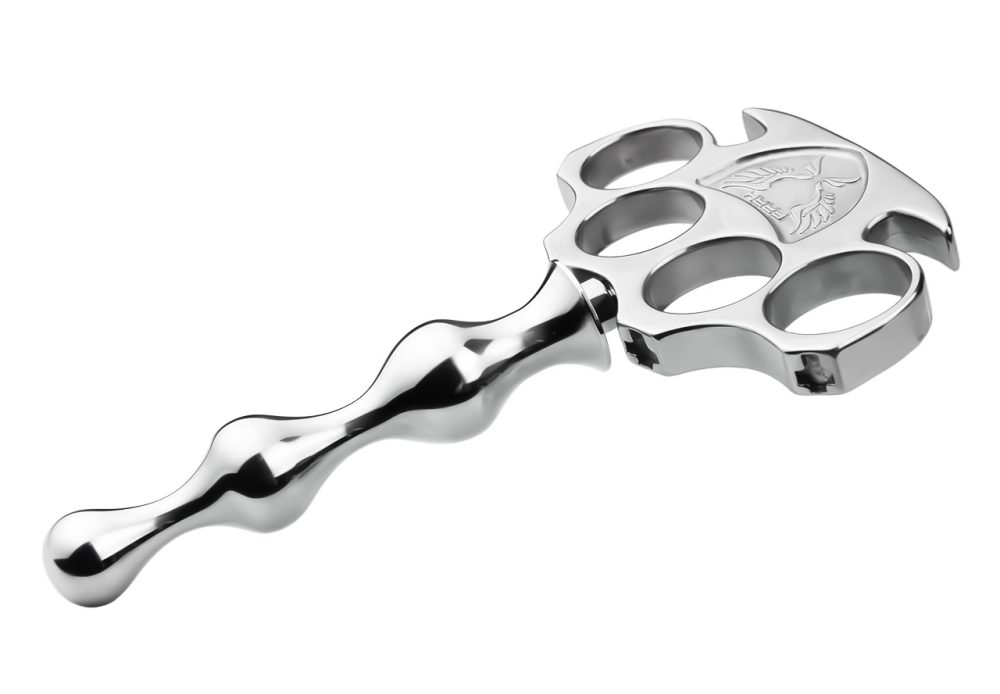 Material: 304 Stainless steel
Total high: 102mm &... FAAK - Knuckle Metal Anal Plug S photo-4