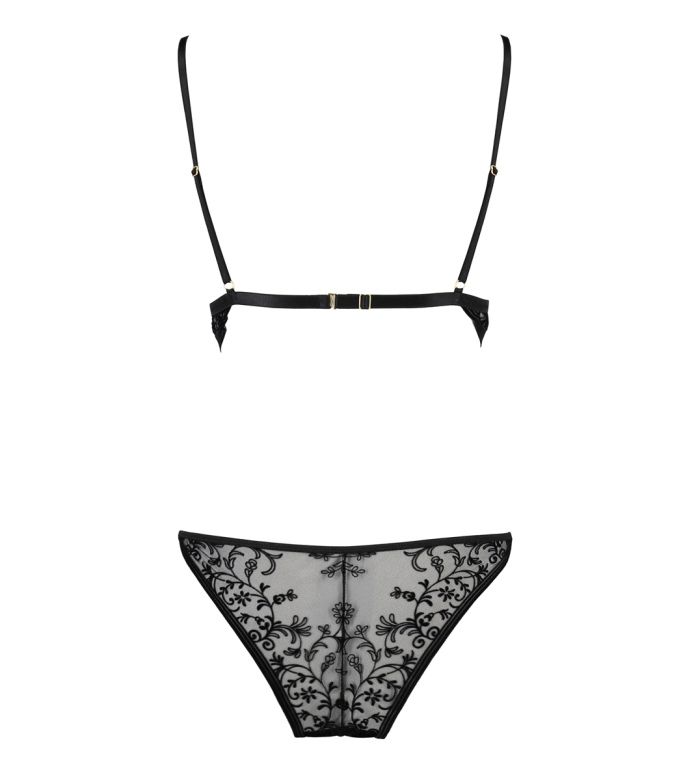 Whether for a romantic evening or for a sizzling night, the ... Casmir - Aliyah Lingerie Set 2 pcs - Black - L/XL photo-6