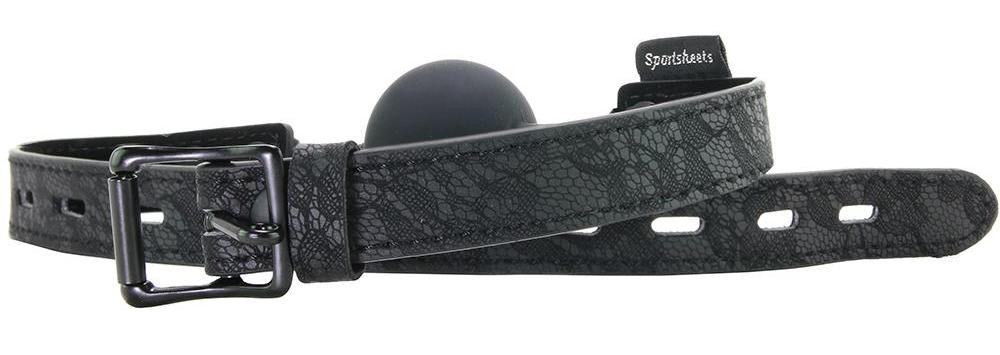 Learn how to communicate in a new way using your body to ‘ta... Sportsheets - Sincerely Locking Ball Gag - Black photo-4