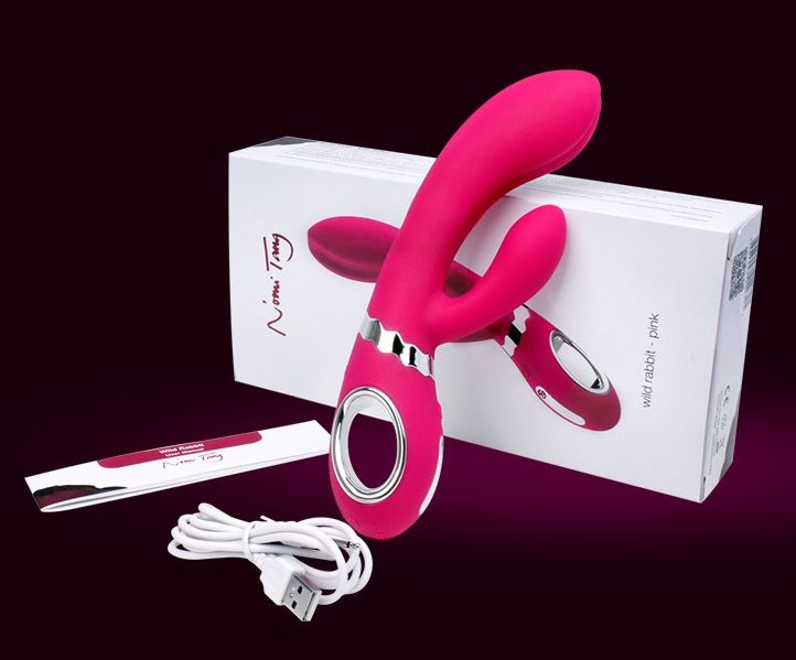 A rechargeable rabbit vibrator for G-spot and clitoral stimu... Nomi Tang - Wild Rabbit - Purple photo-25