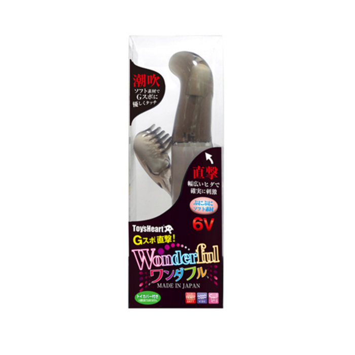 Handy as your finger.
Hit! G-spot
Ultra compact
Release... ToysHeart - Wonderful Clit Brush Vibe - Smoke photo-6