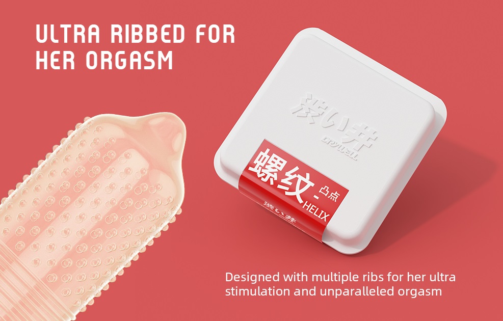 Textured for female stimulation
Degradable new visual packa... Drywell - Dotted & Ribbed Condoms 6's Pack photo-3