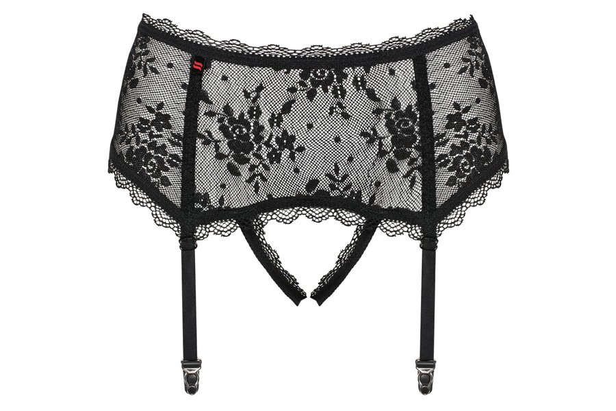 Are you looking for sexy, feminine garter belt which will be... Obsessive - Behindy Garter Belt - Black - L/XL photo-7