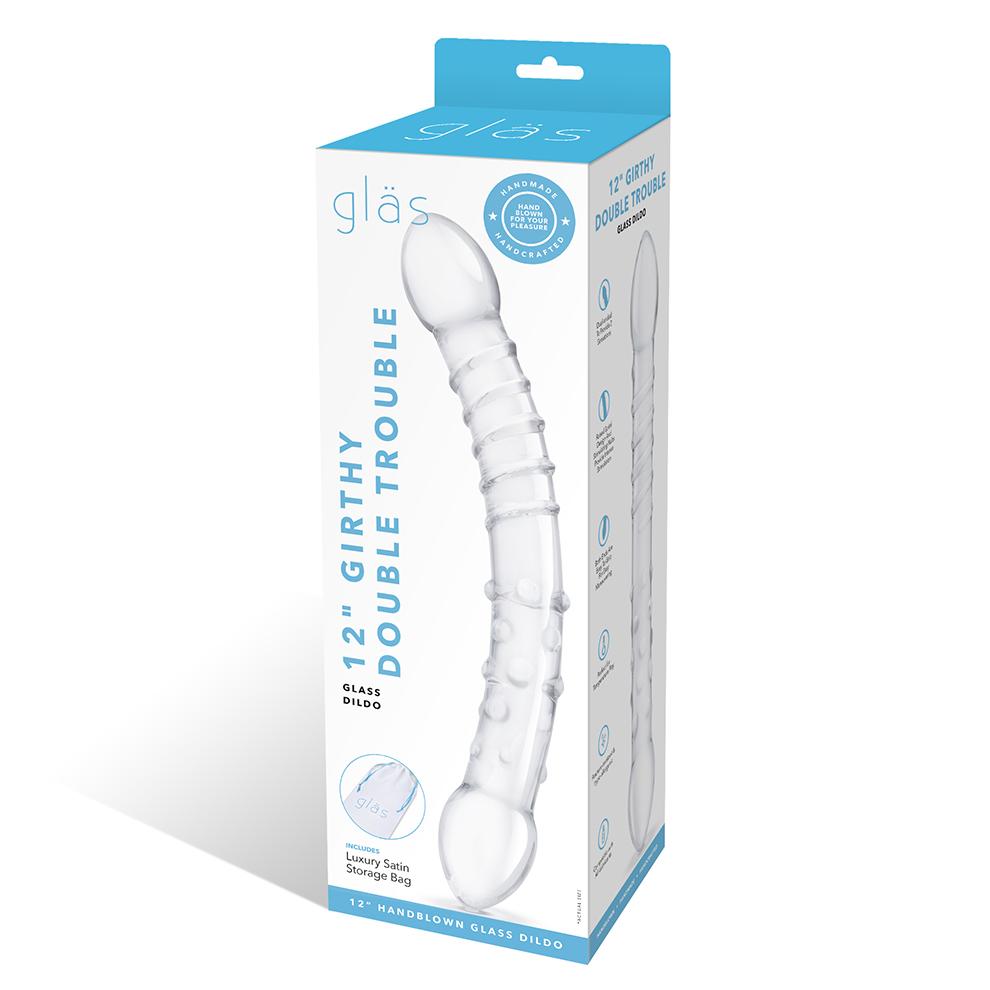 Glas - 12” 双头玻璃假阳具 照片-8