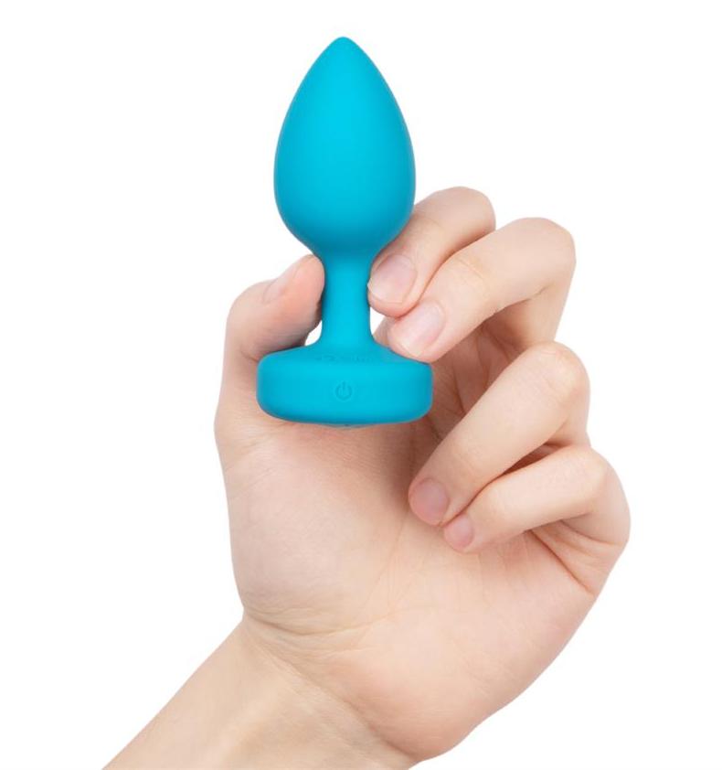 B-Vibe - Vibrating Jewel Plug S/M - Teal photo-2
