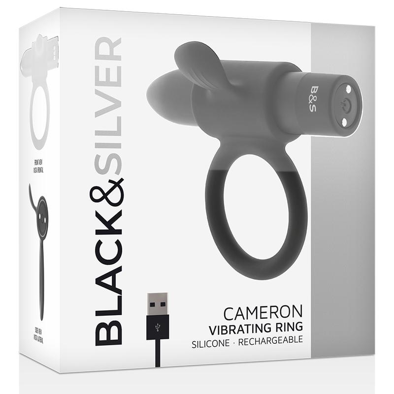 Here comes an especially sugary treat for your best friend! ... Black&Silver - Cameron Vibro Ring - Black photo-5