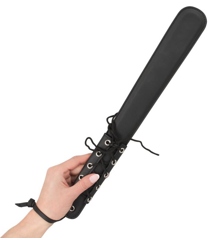 Sexy spanks!
A beautiful, slightly padded paddle with stitch... Vegan Fetish - Paddle - Black photo-3