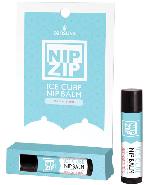 This all-natural balm was designed to be enjoyed on the nipp... Sensuva - Nip Zip Ice Cube Nipple Balm Strawberry Mint - 4g photo-2