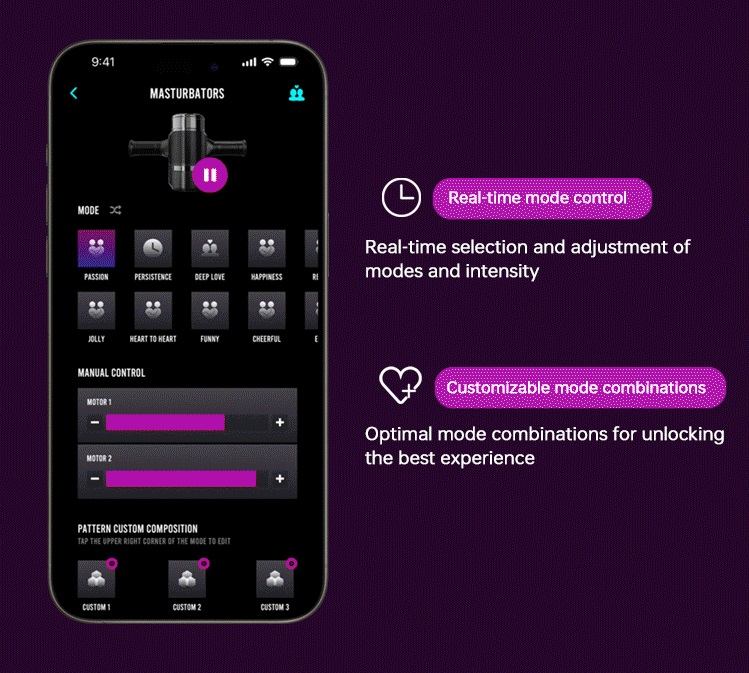 Tingon - M1 App Masturbator - Black photo-7