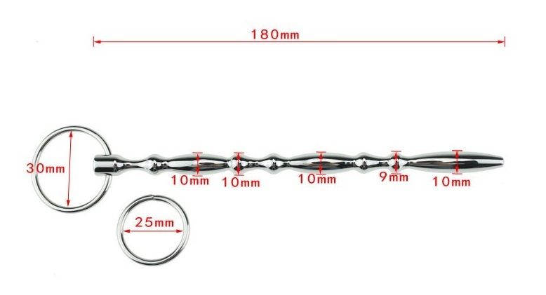 Male Stainless Steel Metal Catheter Sounding Penis
Disclaim... MT - Penis Plug 180mm photo-6