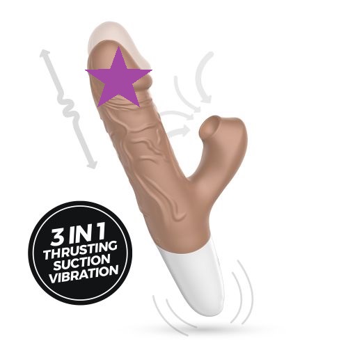 Secwell - Hide Thrust Realistic Vibrator - Flesh photo