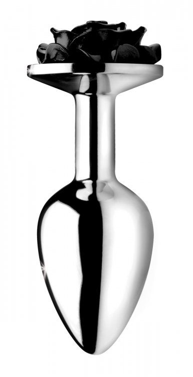 Beautify your booty with this darkly stunning rose! Featurin... Booty Sparks - Rose Butt Plug L-size - Black photo-3