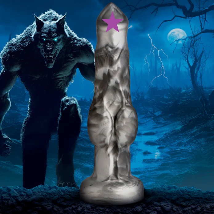 This silver and smoky black rod is iridescent and shines in ... Creature Cocks - Night Prowler Dildo S - Grey photo-2