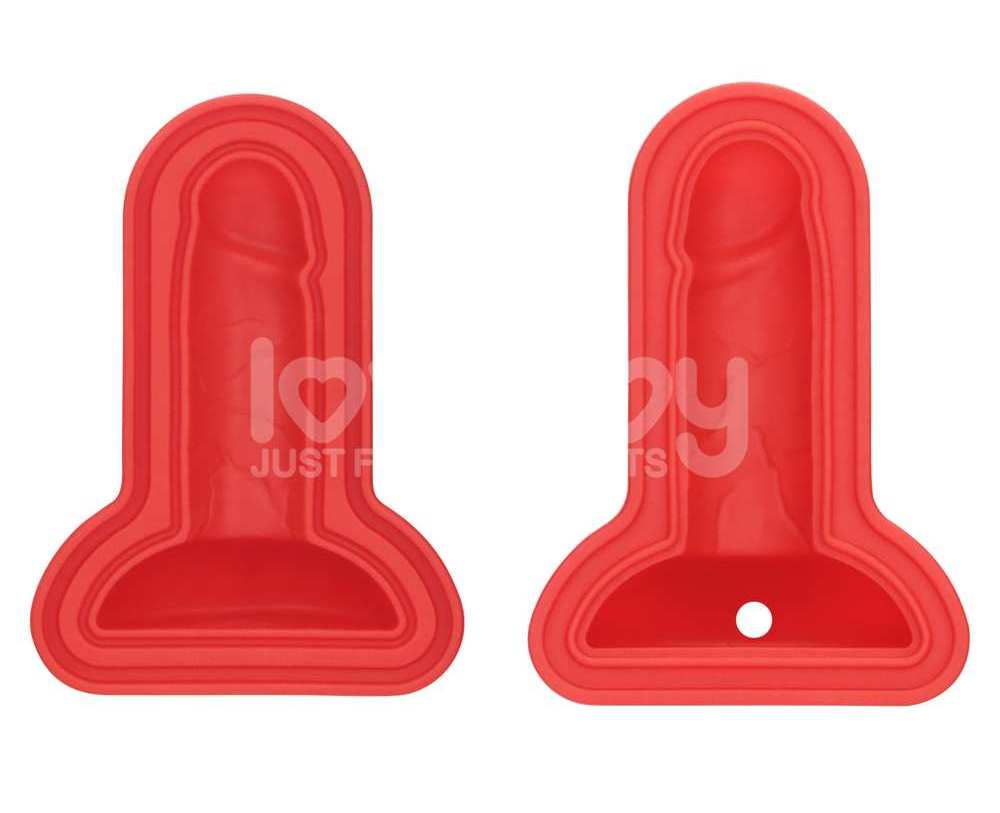 Bring a cheeky touch to any party with this mini penis-shape... Lovetoy - Mini Penis Chocolate Ice Tray - Red photo-5