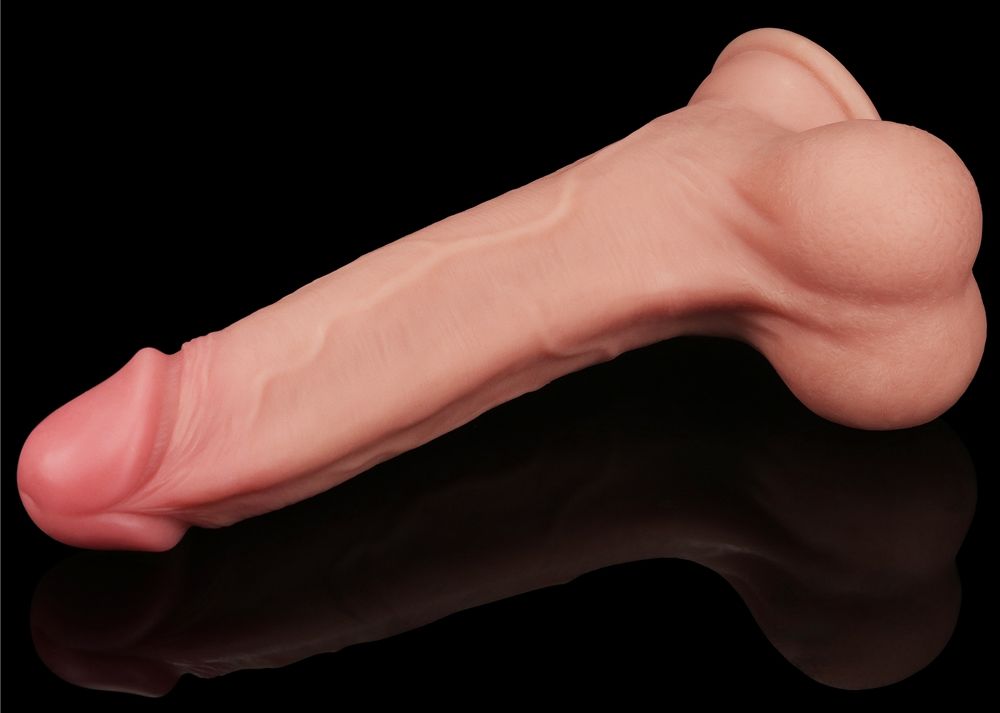 Made with realistic dual-layer sliding-skin material for Iif... Lovetoy - 8.5" Sliding Skin Dual Layer Dildo - Flesh photo-16