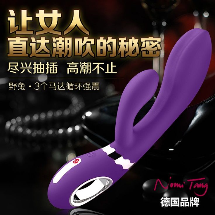 A rechargeable rabbit vibrator for G-spot and clitoral stimu... Nomi Tang - Wild Rabbit - Purple photo-12