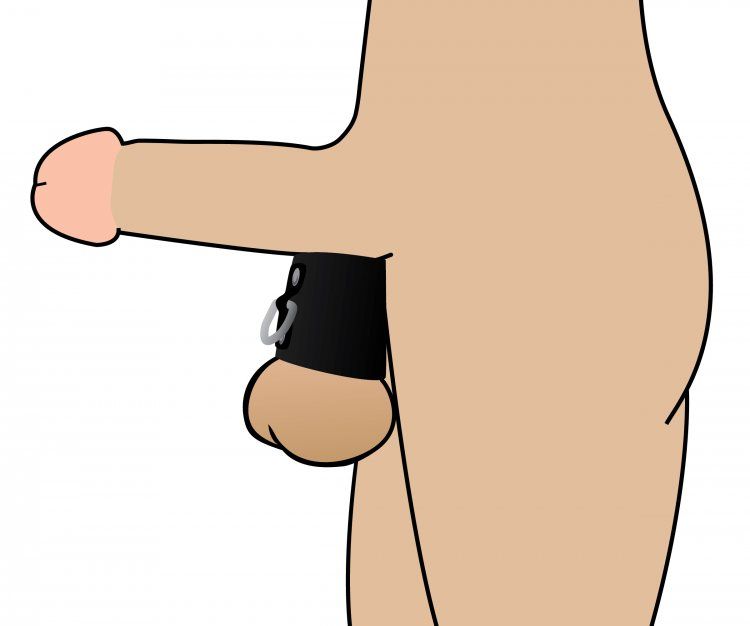 Whether you are masturbating, having sex with your lover, or... Strict - Ball Stretcher with D-Ring - Black photo-7