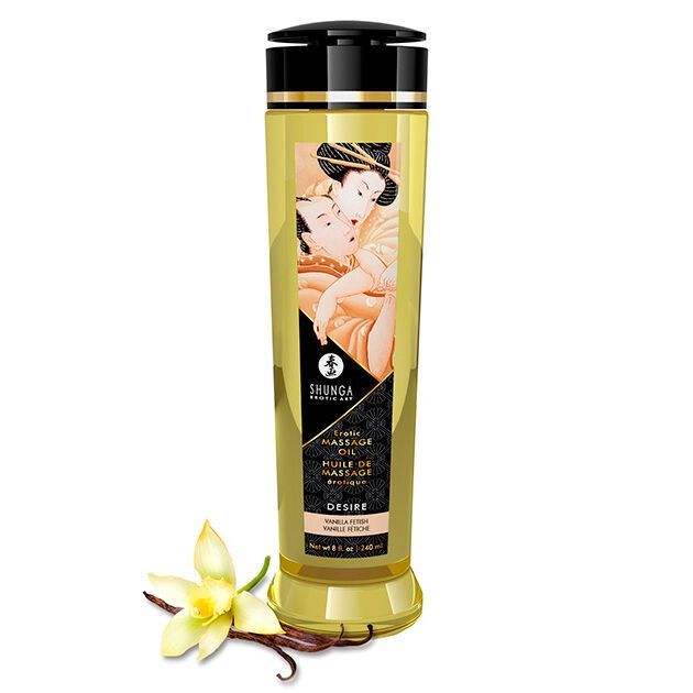 Enjoy the pleasures of giving or receiving a sensual and ero... Shunga - Desire Massage Oil Vanilla Fetish - 240ml photo-2