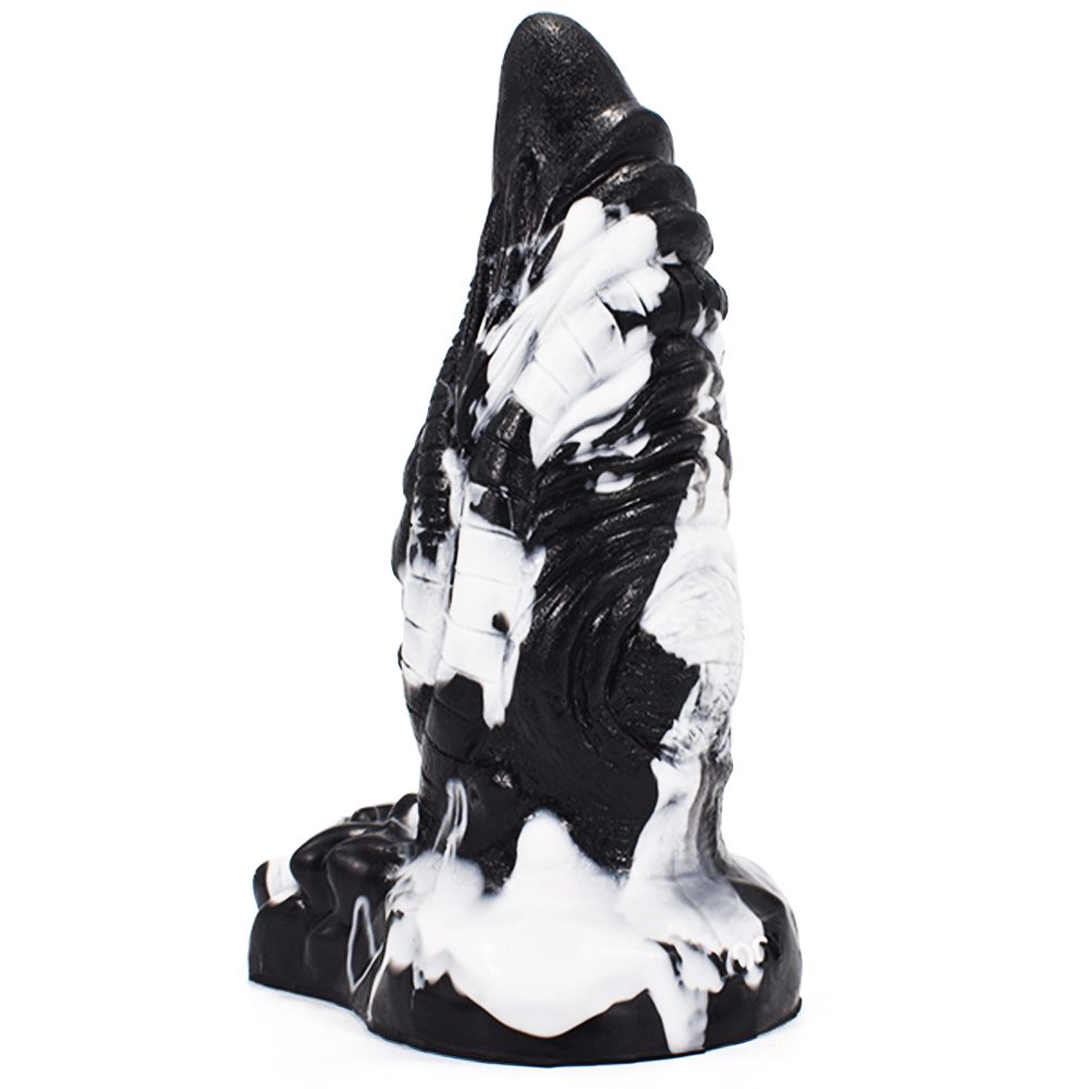 Thick and extraordinary anal dildo, softness, skin-friendly ... FAAK - Mythical Beast Tortoise Dildo - Black/White photo-3