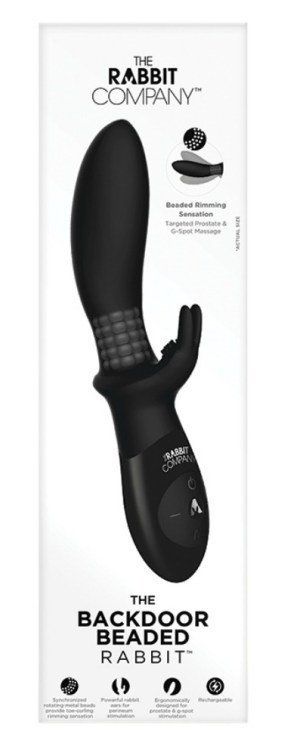 The Backdoor Beaded Rabbit is the only prostate massager to ... TRC - The Beaded Backdoor Rabbit - Black photo-5