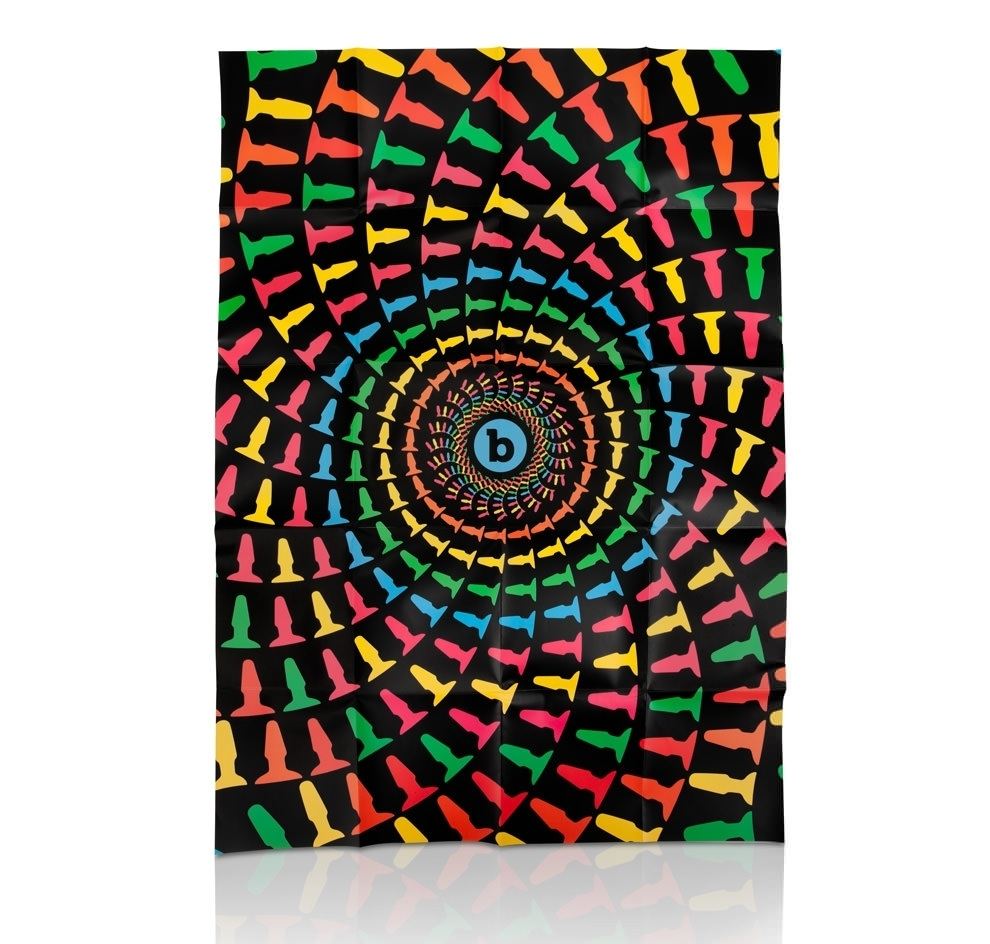 Take an ethereal trip to the promiscuous 60s and experience ... B-Vibe - Peace & Love Tie-Dye Rimming Plug photo-5