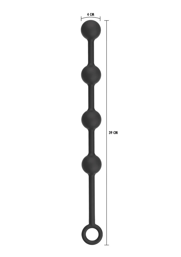 Extreme by Hidden Desire offers a unique collection of anal ... Hidden Desire - Heavy Anal Beads L - Black photo-3