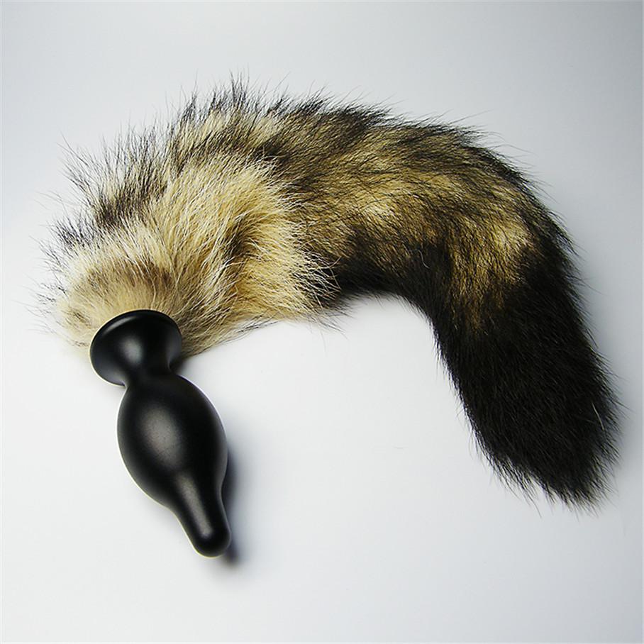 XFBDSM - Aluminum Alloy Tail Anal Plug L - White photo-3