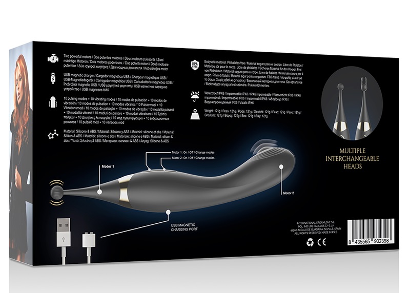 Two is better than one: get ready for unforgettable hours of... Ibiza - Pulsing G-Spot Clitoral Stimulator - Black photo-8