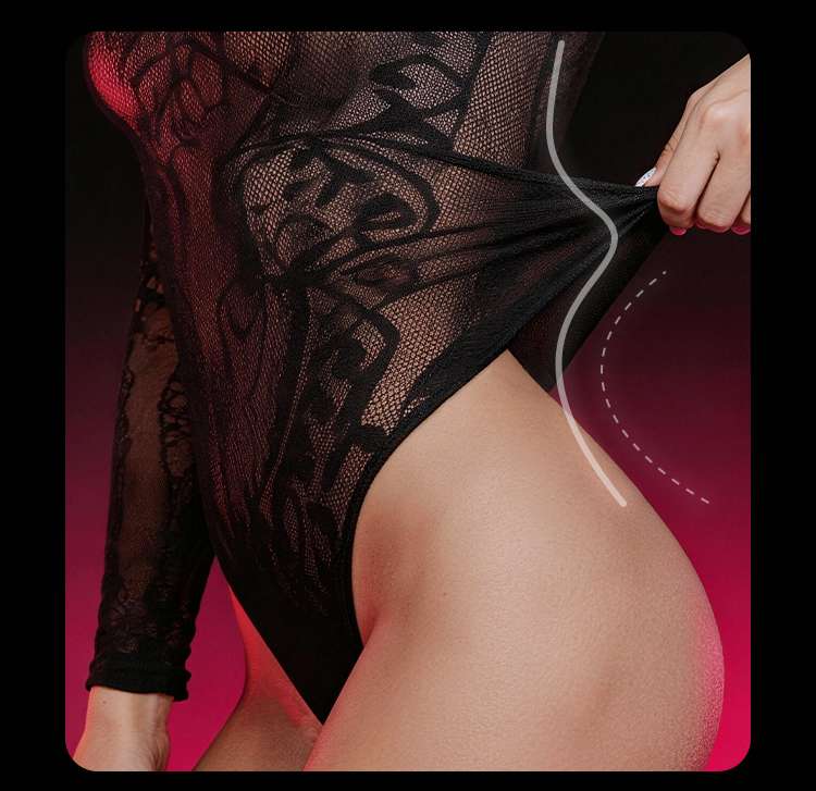 Drywell - Y14 Lace Sexy Body - Black photo