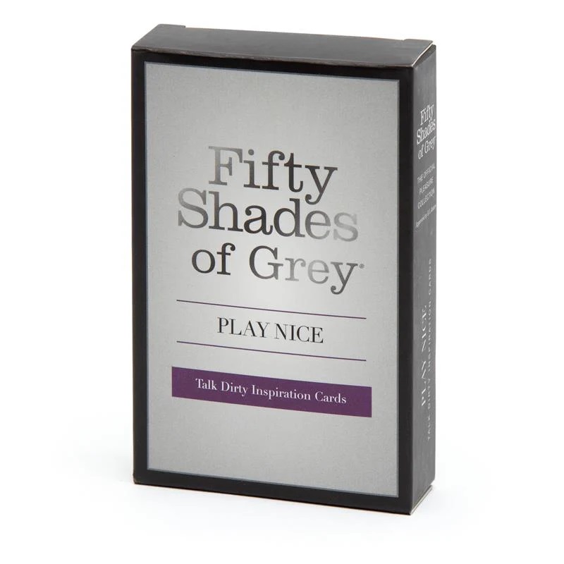 Create sparks of passion with your partner with this Fifty S... Fifty Shades of Grey - Play Nice Talk Dirty Card Game photo-3
