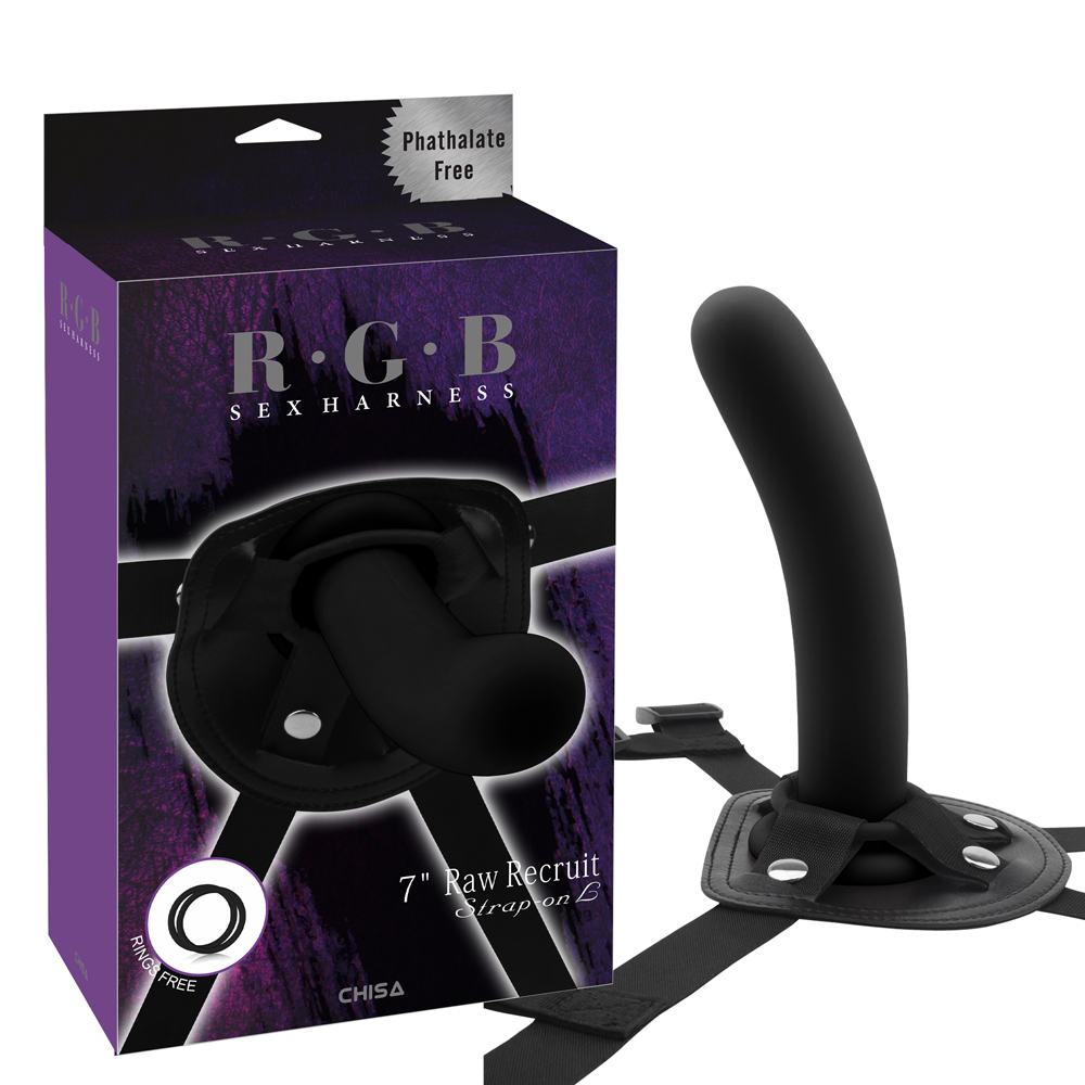 The dildo is specifically made for people who enjoy some len... Chisa - Raw Recruit Strap-On L - Black photo-3
