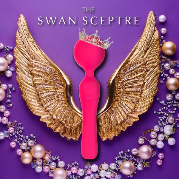Swan - Sceptre Wand Massager - Pink photo-6
