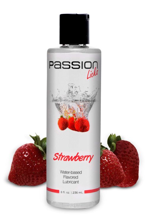Passion - Licks Strawberry Water-Based Lube - 236ml photo-2