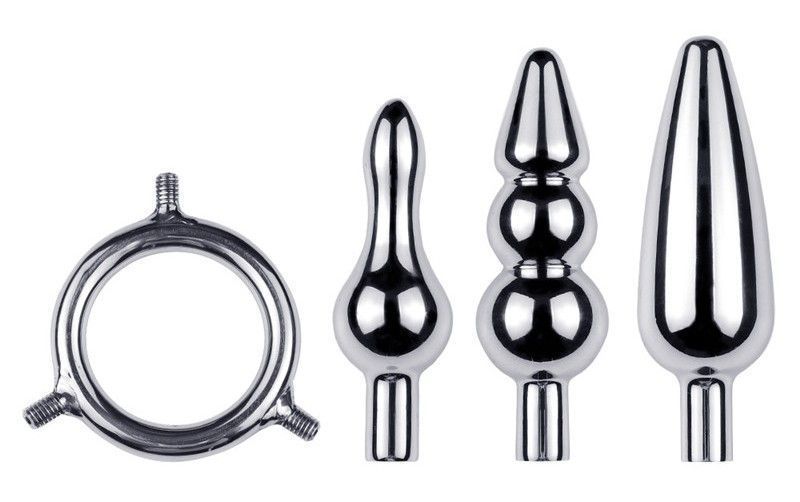 MT - Triple Anal Plug - Silver photo-2
