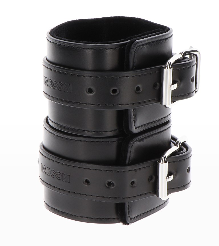 The high-quality adjustable TABOOM Wrist Cuffs are practical... Taboom - Wrist Cuffs - Black photo-3