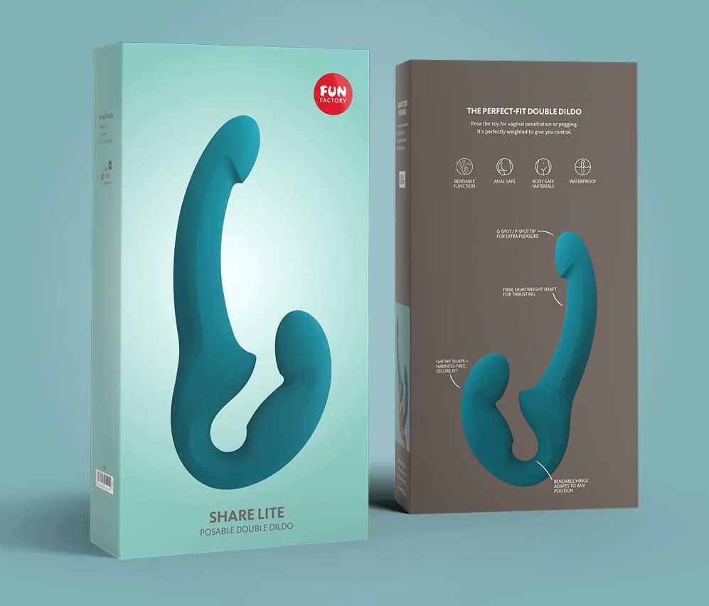 The new SHARE LITE is a version of our bestselling SHARE dil... Fun Factory - Share Lite - Deep Sea Bue photo-8