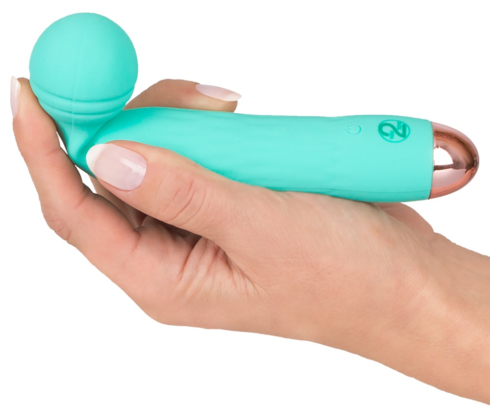 The small massager for a handbag!
Green mini vibrator with a... Cuties - Flexible Head Mini Vibrator - Green photo-2
