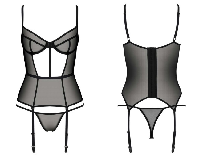 ECO Collection made from 95% recycled materials and biod... Passion Eco - Varella Corset - Black - S/M photo-5